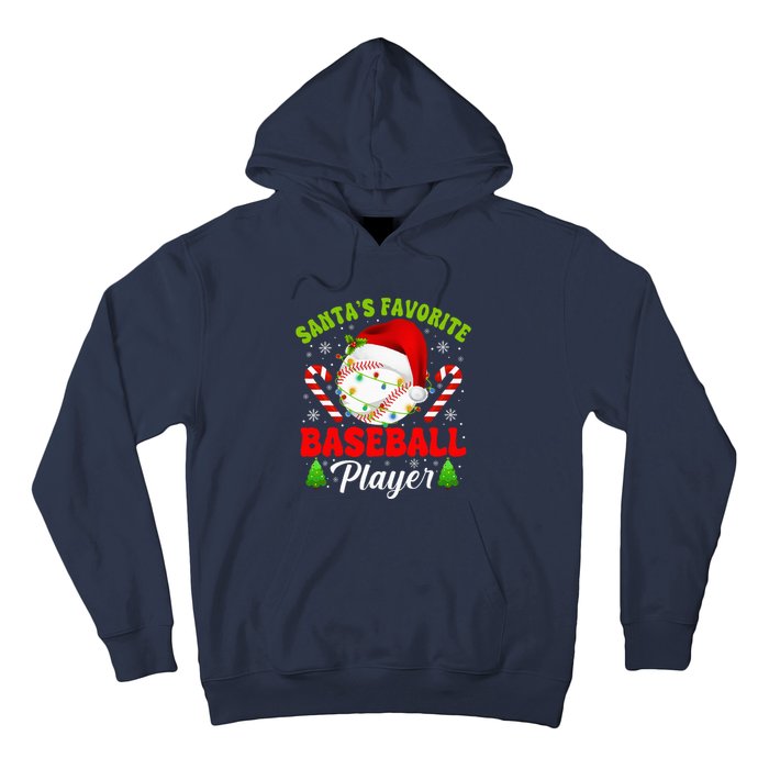 Santa's Favorite Baseball Player Christmas Hoodie