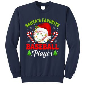 Santa's Favorite Baseball Player Christmas Sweatshirt