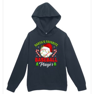 Santa's Favorite Baseball Player Christmas Urban Pullover Hoodie