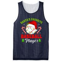 Santa's Favorite Baseball Player Christmas Mesh Reversible Basketball Jersey Tank