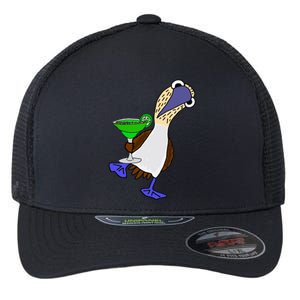 Smileteesall Funny BlueFooted Booby With Margarita Gift Flexfit Unipanel Trucker Cap