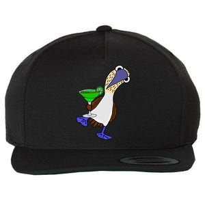 Smileteesall Funny BlueFooted Booby With Margarita Gift Wool Snapback Cap