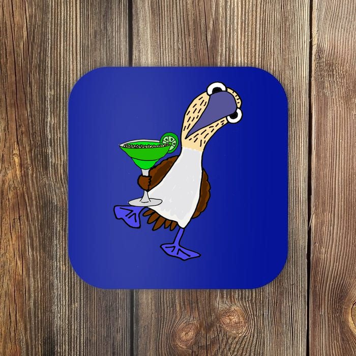 Smileteesall Funny BlueFooted Booby With Margarita Gift Coaster