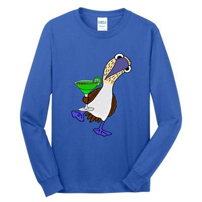 Smileteesall Funny BlueFooted Booby With Margarita Gift Tall Long Sleeve T-Shirt