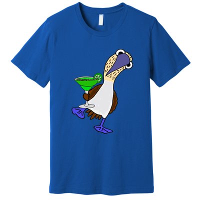 Smileteesall Funny BlueFooted Booby With Margarita Gift Premium T-Shirt