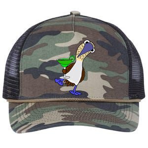 Smileteesall Funny BlueFooted Booby With Margarita Gift Retro Rope Trucker Hat Cap