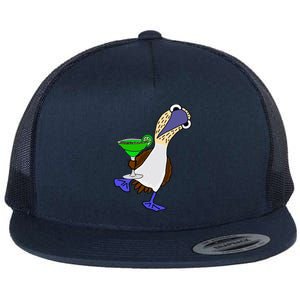 Smileteesall Funny BlueFooted Booby With Margarita Gift Flat Bill Trucker Hat