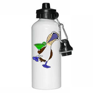 Smileteesall Funny BlueFooted Booby With Margarita Gift Aluminum Water Bottle