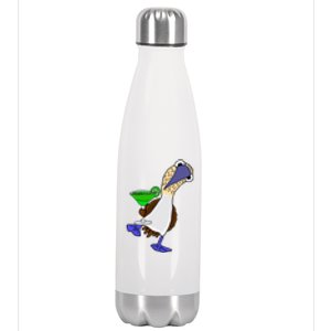 Smileteesall Funny BlueFooted Booby With Margarita Gift Stainless Steel Insulated Water Bottle