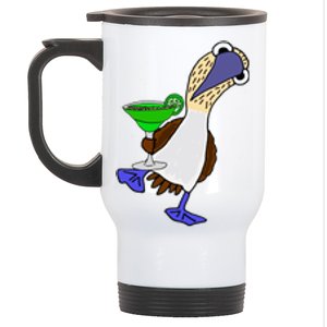 Smileteesall Funny BlueFooted Booby With Margarita Gift Stainless Steel Travel Mug