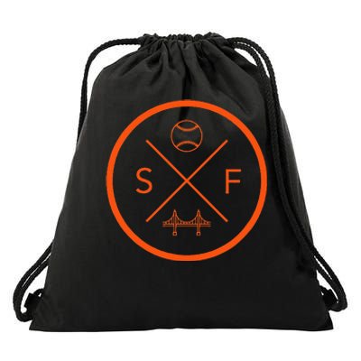 San Francisco Baseball Sf California Drawstring Bag