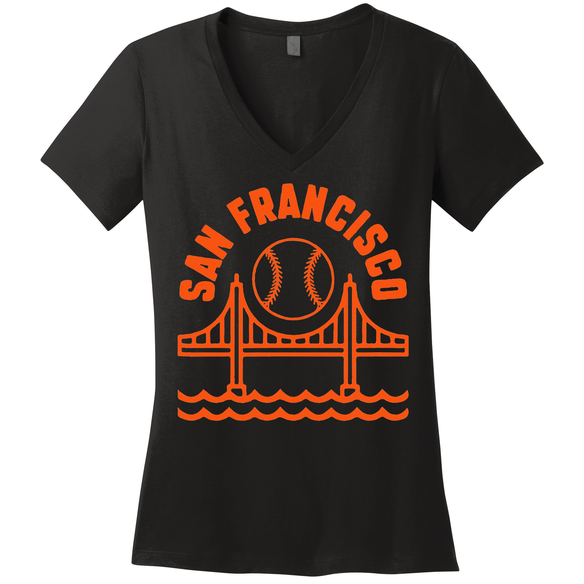 San Francisco Baseball SF California Women's V-Neck T-Shirt