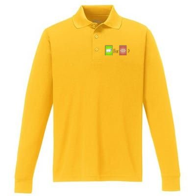 S.H.E.E.P For Brick Board Game Performance Long Sleeve Polo