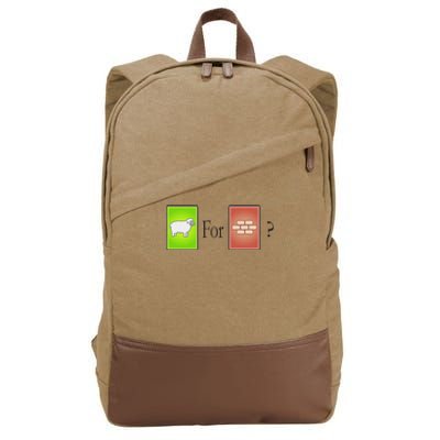 S.H.E.E.P For Brick Board Game Cotton Canvas Backpack