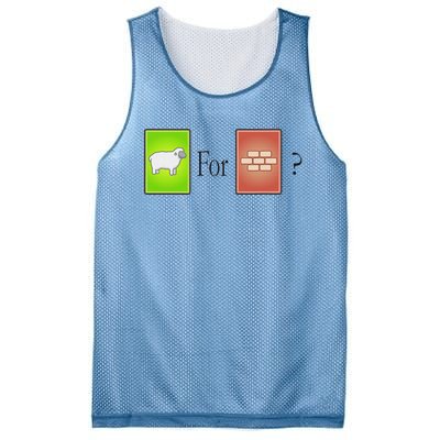 S.H.E.E.P For Brick Board Game Mesh Reversible Basketball Jersey Tank