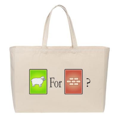 S.H.E.E.P For Brick Board Game Cotton Canvas Jumbo Tote