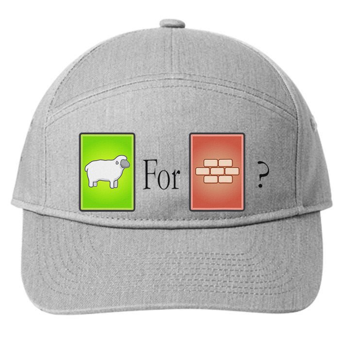 S.H.E.E.P For Brick Board Game 7-Panel Snapback Hat