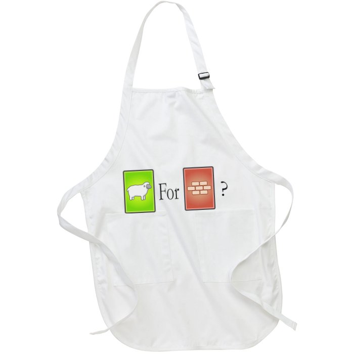 S.H.E.E.P For Brick Board Game Full-Length Apron With Pockets