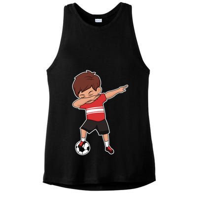 Soccer For Boy Dabbing Dab Gift Ladies PosiCharge Tri-Blend Wicking Tank