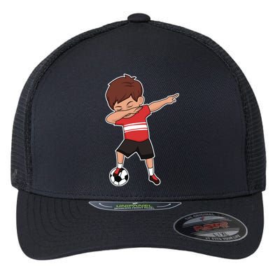 Soccer For Boy Dabbing Dab Gift Flexfit Unipanel Trucker Cap