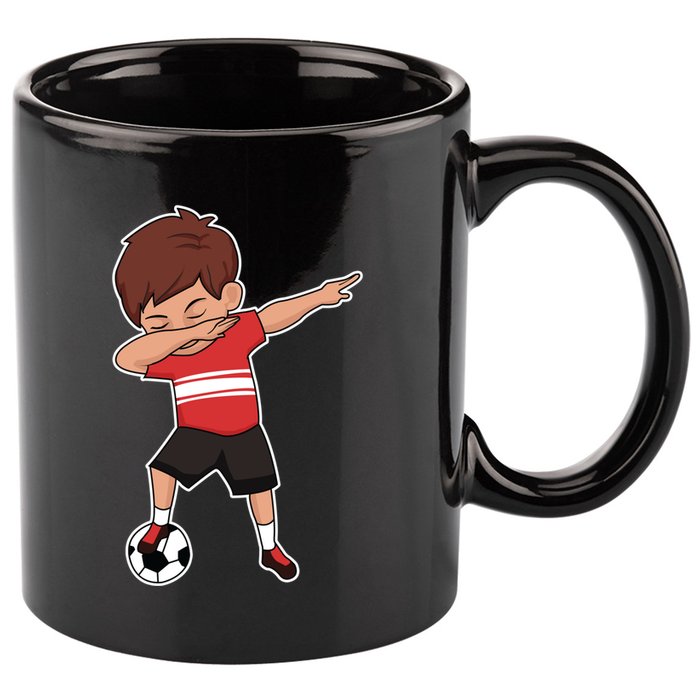 Soccer For Boy Dabbing Dab Gift 11oz C Handle Ceramic Mug