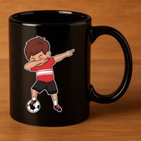Soccer For Boy Dabbing Dab Gift 11oz C Handle Ceramic Mug