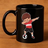 Soccer For Boy Dabbing Dab Gift 11oz C Handle Ceramic Mug