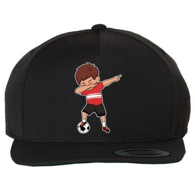 Soccer For Boy Dabbing Dab Gift Wool Snapback Cap