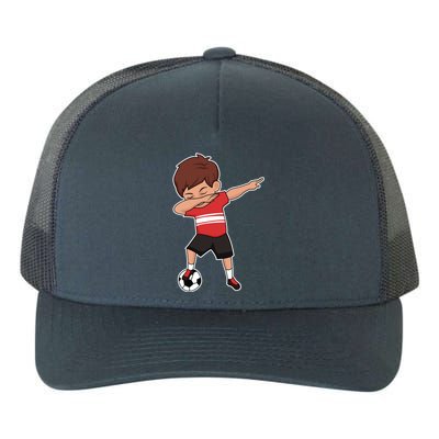 Soccer For Boy Dabbing Dab Gift Yupoong Adult 5-Panel Trucker Hat