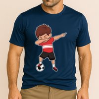 Soccer For Boy Dabbing Dab Gift Cooling Performance Crew T-Shirt