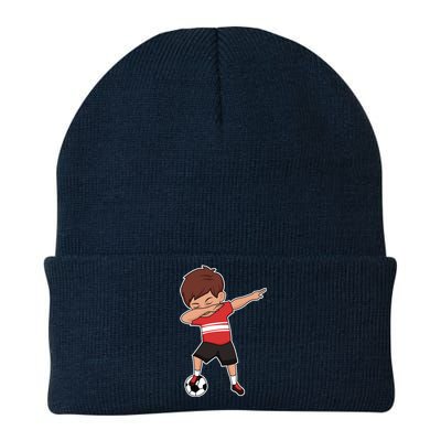 Soccer For Boy Dabbing Dab Gift Knit Cap Winter Beanie