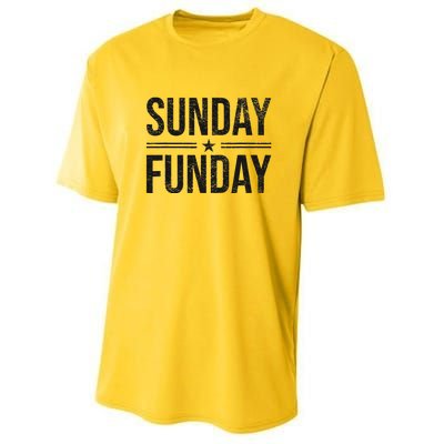 SUNDAY FUNDAY BRUNCH FOOTBALL SPORTS BBQ CHURCH Youth Performance Sprint T-Shirt