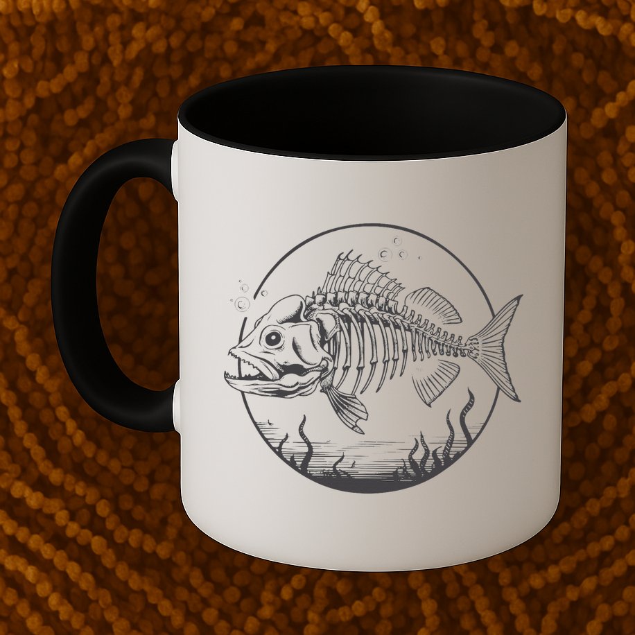 Skeleton Fish Bone Collectors Mug