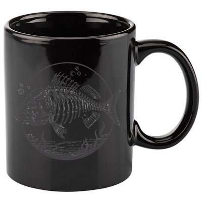 Skeleton Fish Bone Collectors 11oz C Handle Ceramic Mug