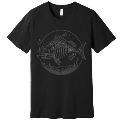 Skeleton Fish Bone Collectors Premium T-Shirt