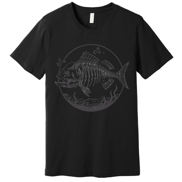 Skeleton Fish Bone Collectors Premium T-Shirt