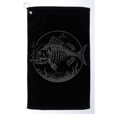 Skeleton Fish Bone Collectors Golf Towel