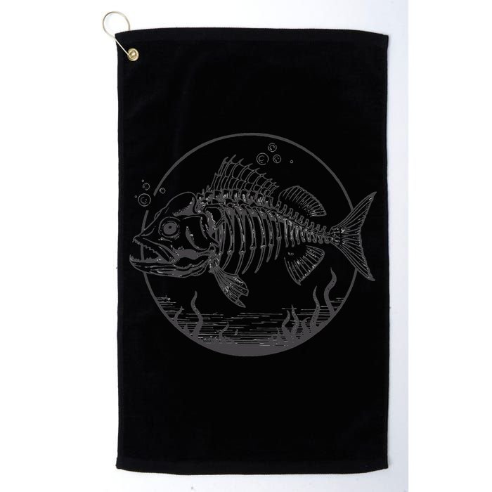 Skeleton Fish Bone Collectors Golf Towel