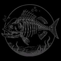 Skeleton Fish Bone Collectors Cropped Pullover Crew