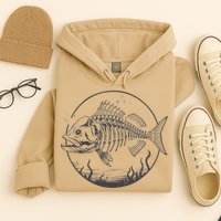 Skeleton Fish Bone Collectors Hoodie