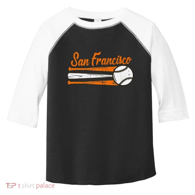 San Francisco Baseball Vintage Toddler Fine Jersey T-Shirt