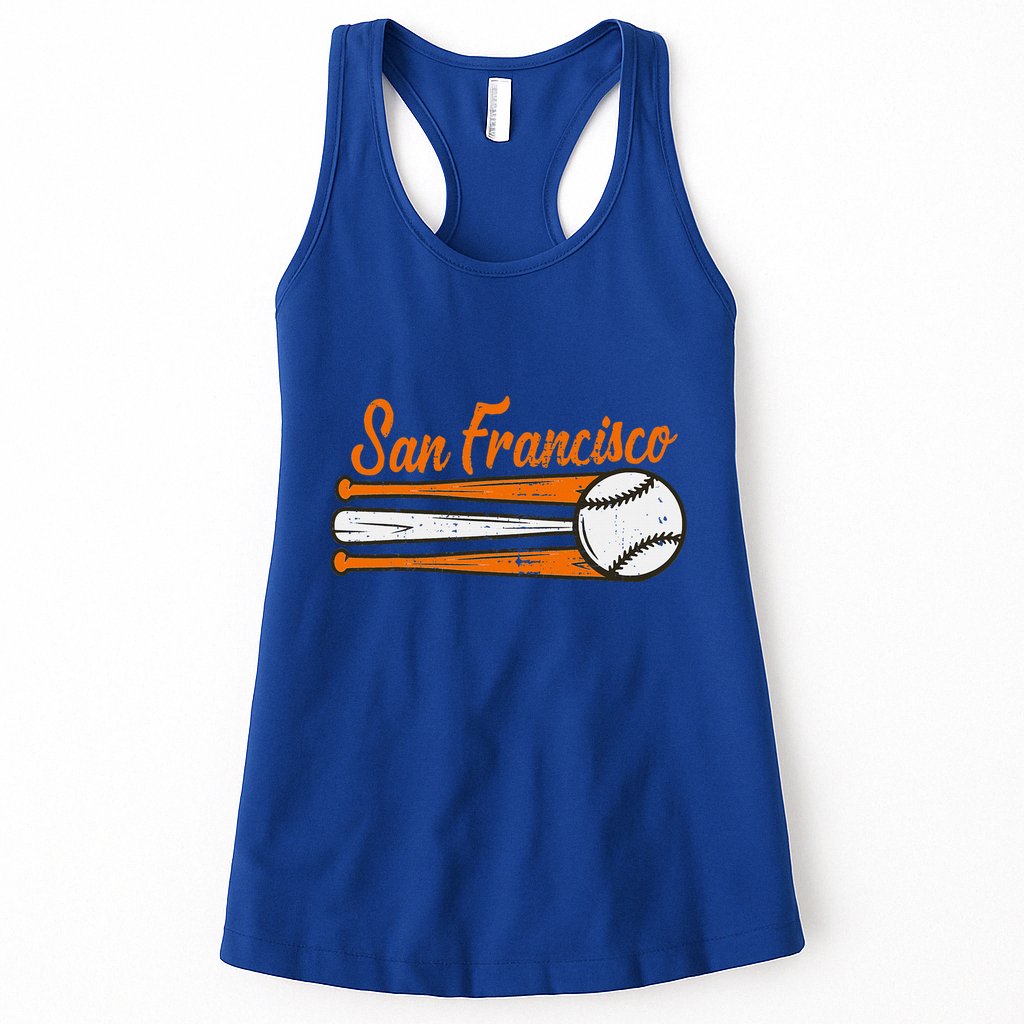 San Francisco Baseball Vintage Womens Tank Top