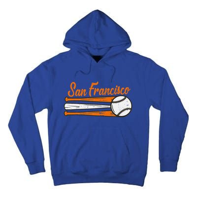 San Francisco Baseball Vintage Tall Hoodie