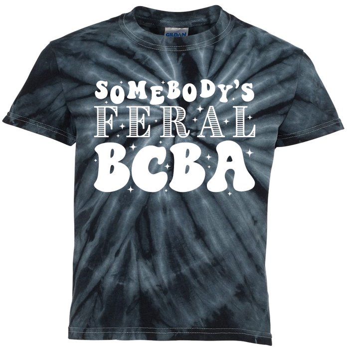 Somebody’S Feral Behavior Analyst Kids Tie-Dye T-Shirt