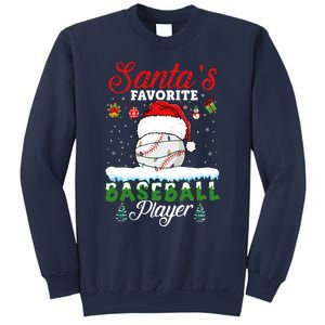 SantaS Favorite Baseball Player Christmas Baseball Sweatshirt