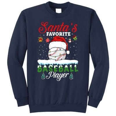 SantaS Favorite Baseball Player Christmas Baseball Sweatshirt