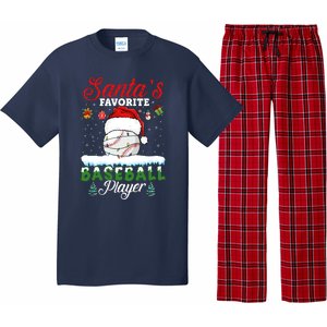 SantaS Favorite Baseball Player Christmas Baseball Pajama Set