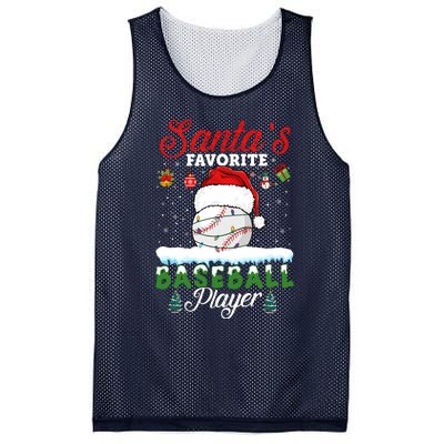 SantaS Favorite Baseball Player Christmas Baseball Mesh Reversible Basketball Jersey Tank