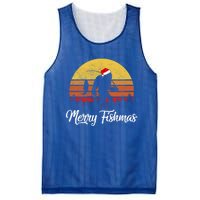 Sasquatch Funny Bigfoot Fishing Christmas Merry Fishmas Meaningful Gift Mesh Reversible Basketball Jersey Tank