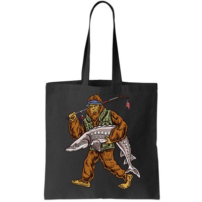 Sturgeon Fishing Bigfoot Fishermen Bag